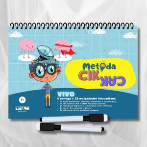 »Metoda Cik-Cak« – inovativne vaje za urjenje možganov + 2 izbrisljiva markerja