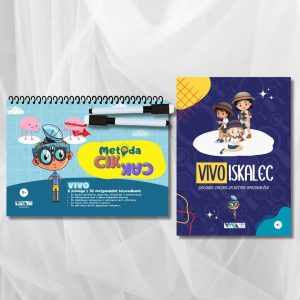 Set »Metoda Cik-Cak« + »VivoIskalec« – inovativne vaje za razvoj pozornosti, koncentracije in logičnega mišljenja + 2 izbrisljiva markerja