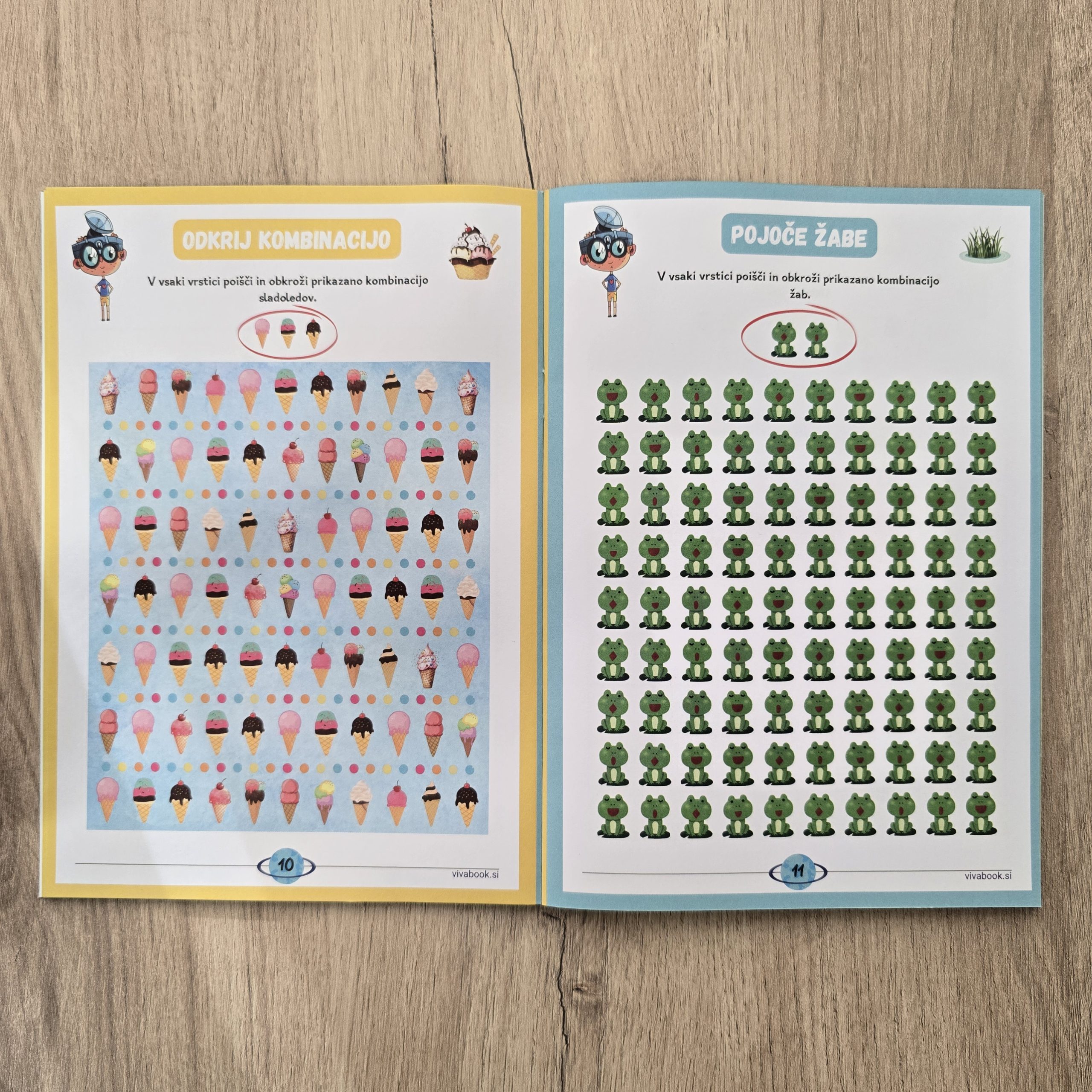 Set »Metoda Cik-Cak« + »VivoIskalec« – inovativne vaje za razvoj pozornosti, koncentracije in logičnega mišljenja + 2 izbrisljiva markerja - slika 7