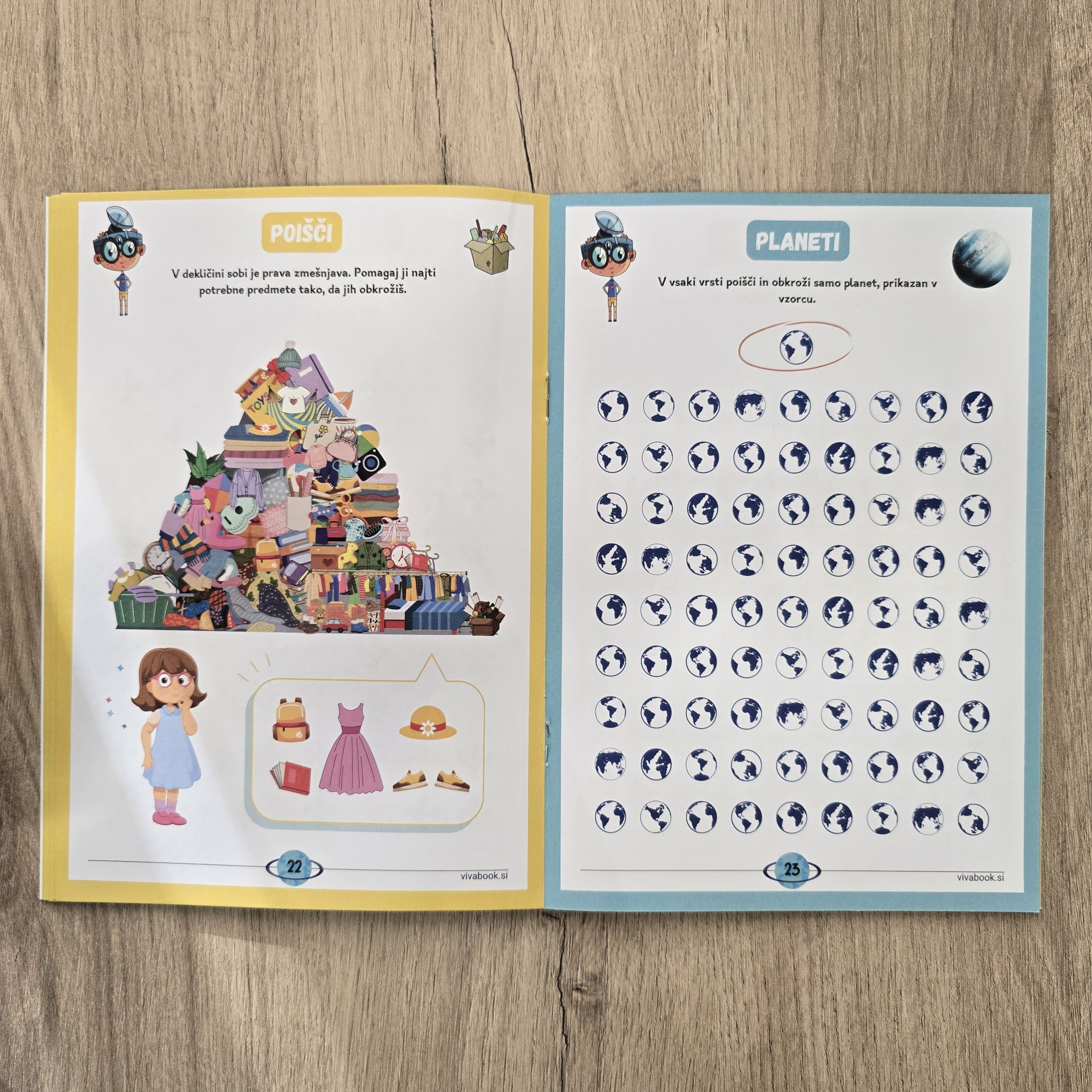 Set »Metoda Cik-Cak« + »VivoIskalec« – inovativne vaje za razvoj pozornosti, koncentracije in logičnega mišljenja + 2 izbrisljiva markerja - slika 10