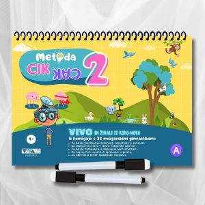 »Metoda Cik-Cak 2« – inovativne vaje za urjenje možganov + 2 izbrisljiva markerja